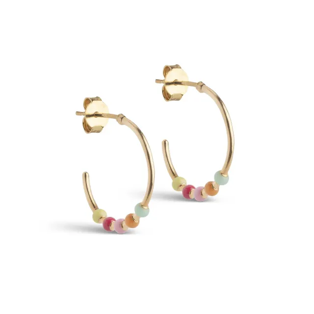 Enamel Lola Large øredobber 20 mm rainbow