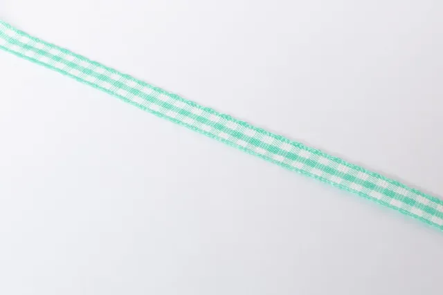 Eremis Bandarmbånd vichy azurblå 24 cm