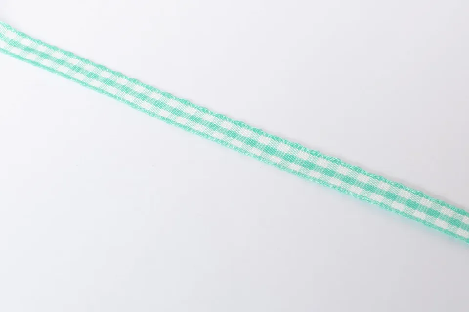 Eremis Bandarmbånd vichy azurblå 24 cm