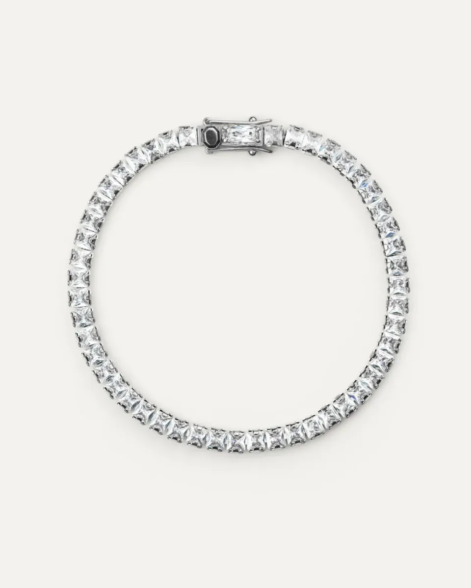 Mockberg Margaux Steel armbånd sølv zirkonia
