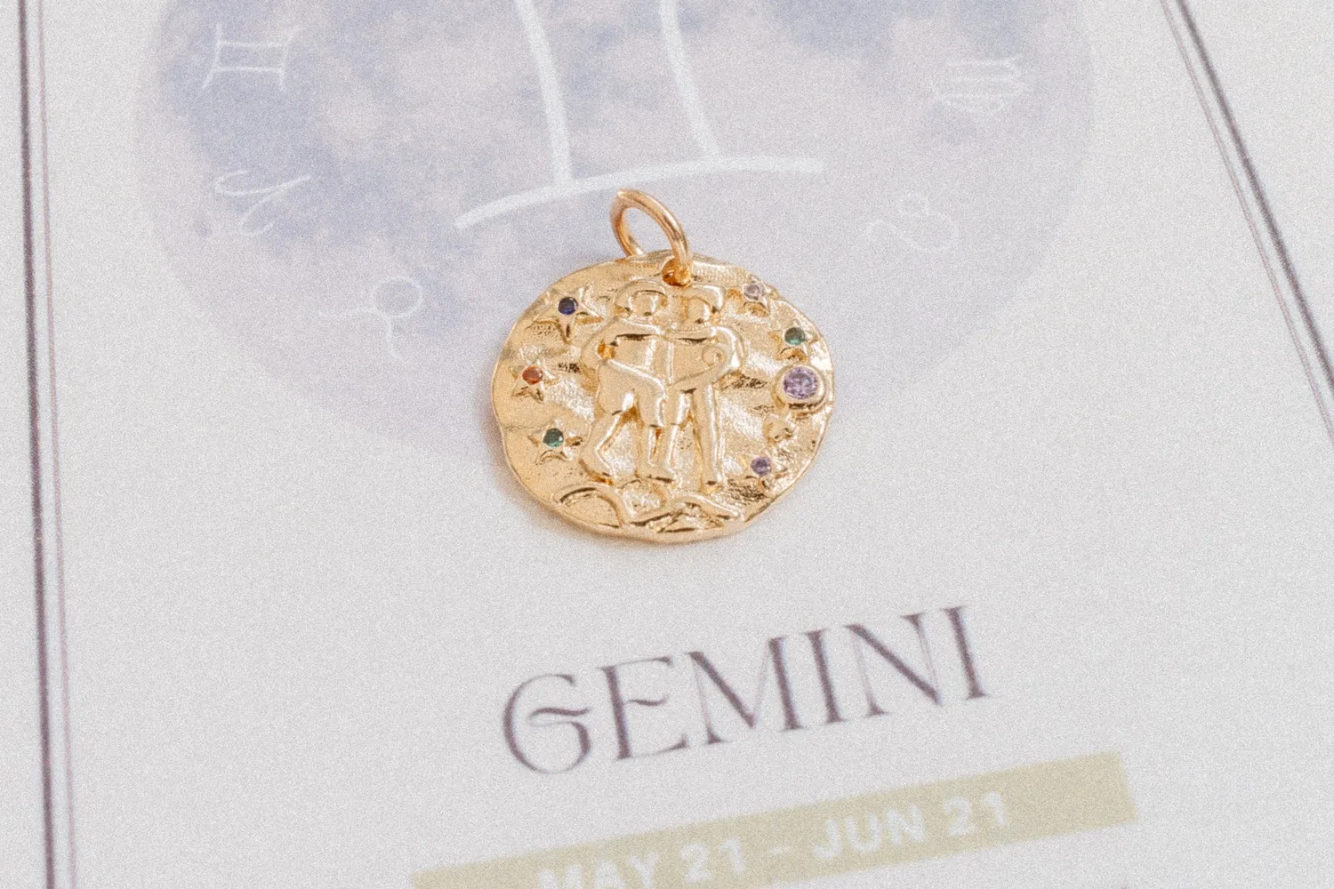 Eremis Astro Gemini charm 15 mm tvilling