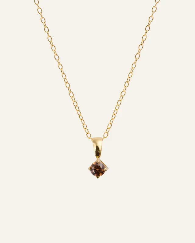 Mockberg Jolie Coffee Necklace halskjede gull 450 mm