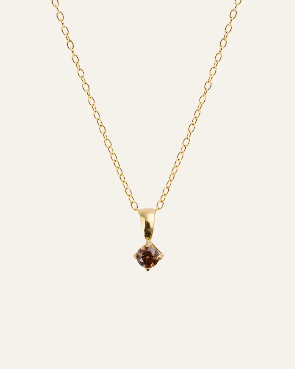 Mockberg Jolie Coffee Necklace halskjede gull 450 mm