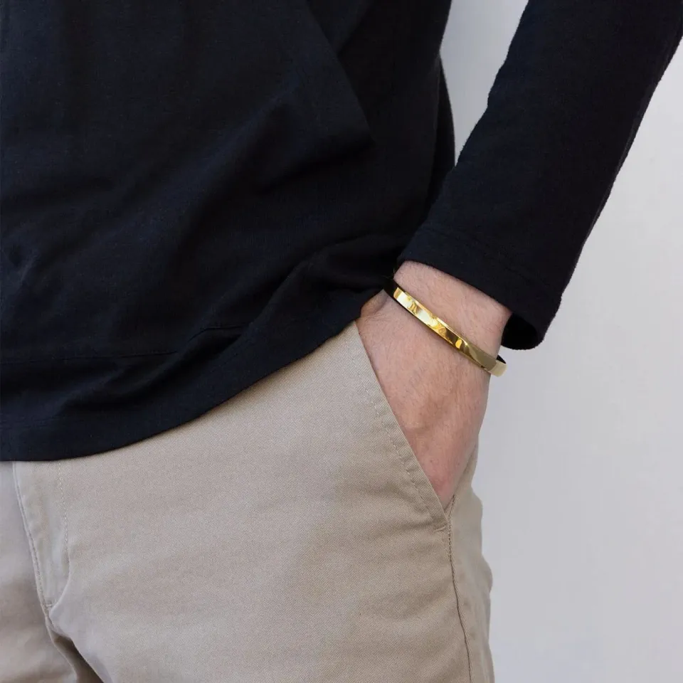 Mea Nani Haven Cuff herrearmbånd 18K gull