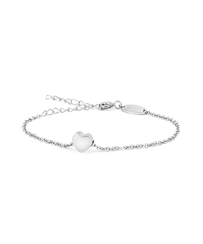 Blomdahl Heart armbånd sølv 14-19 cm