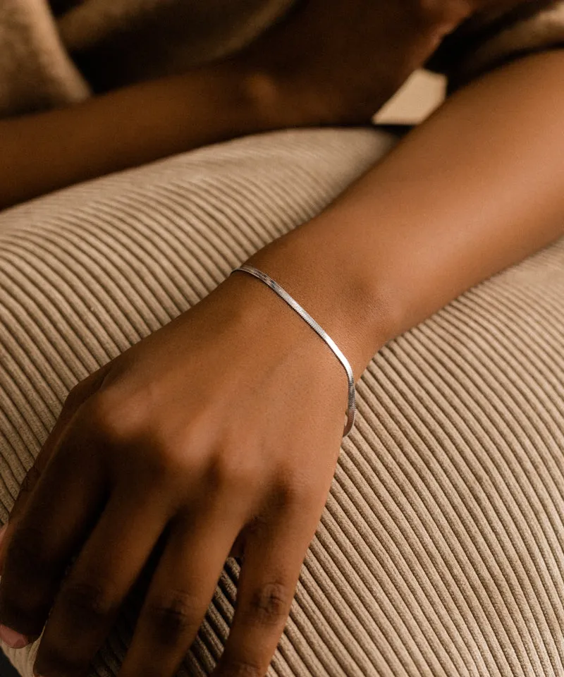Blomdahl Plain armbånd sølv 15,5–19 cm nikkelfritt
