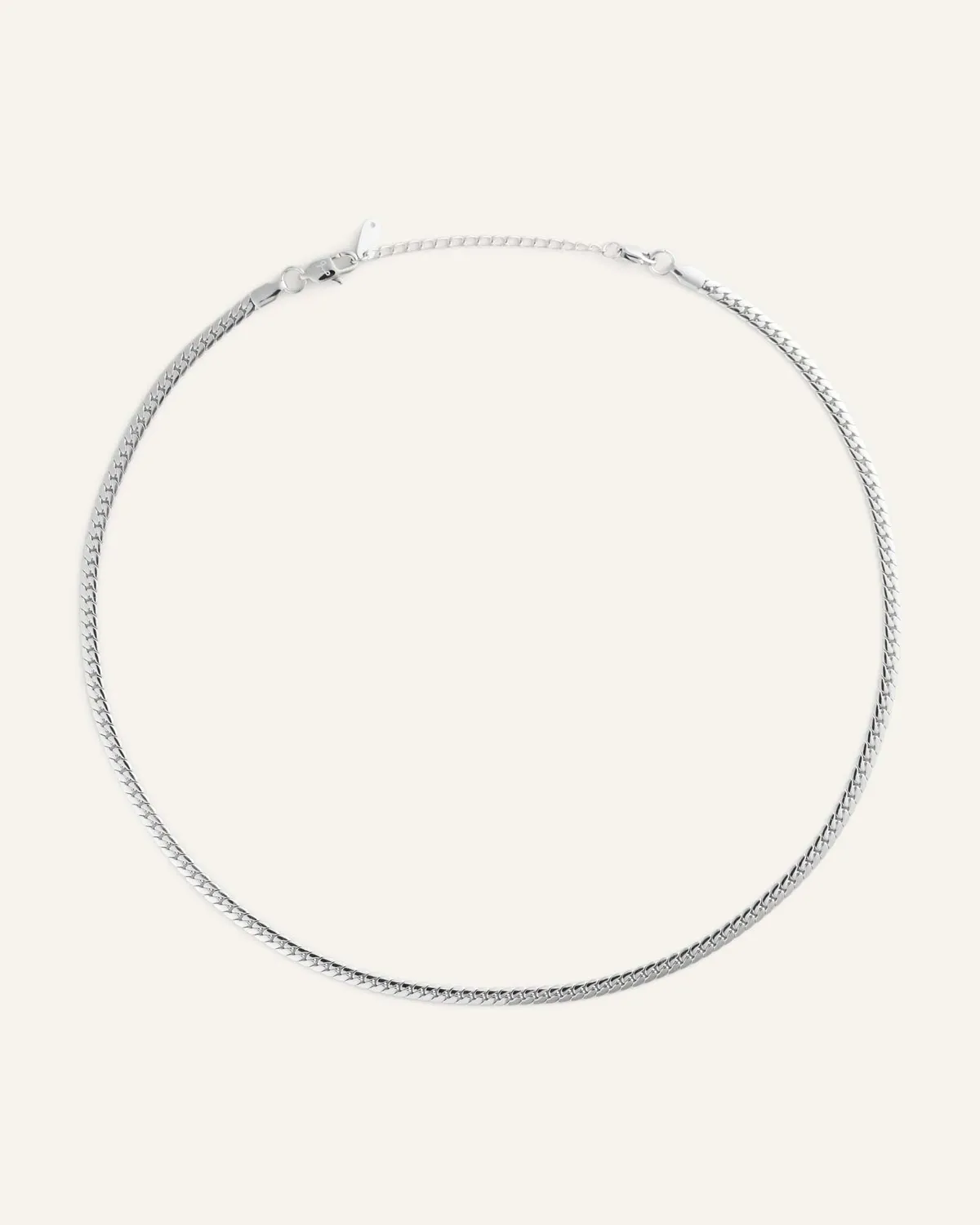Mockberg Serpentine Chain halskjede sølv 400 mm