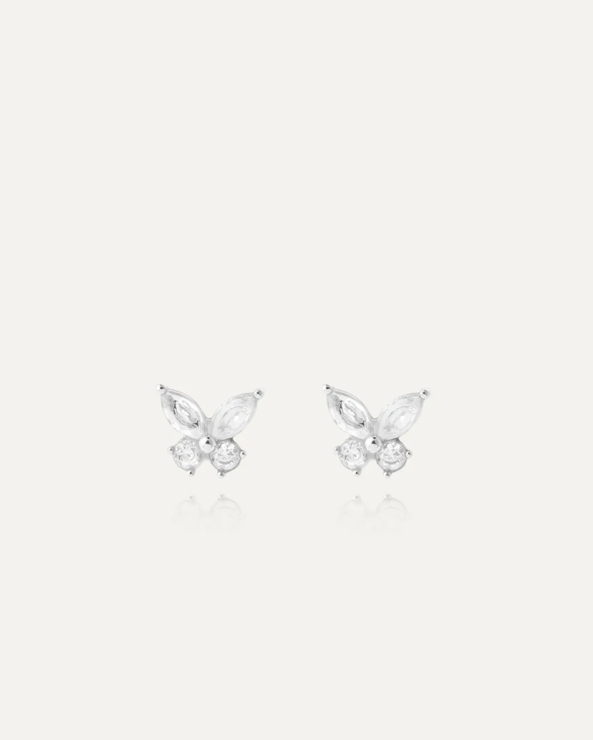 Mockberg Butterfly Studs ørestikker sølv 7 mm