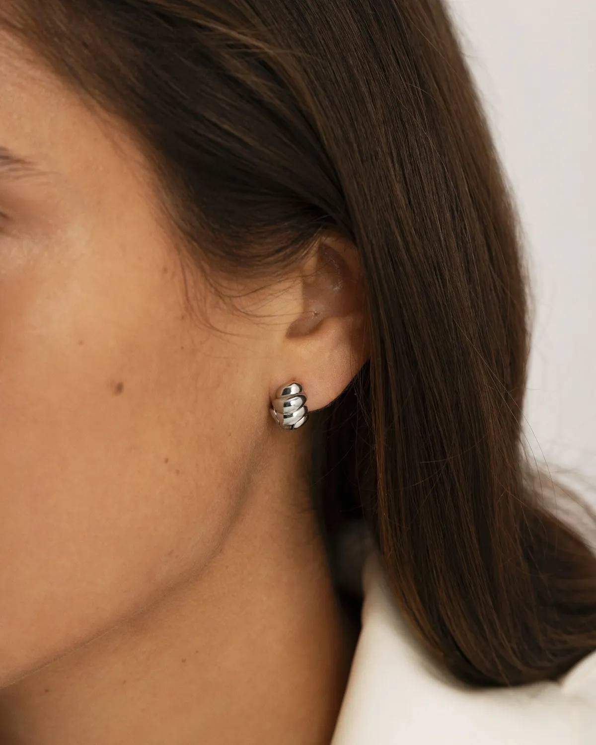 Mockberg Seléne Small Hoops øredobber sølv 18 mm