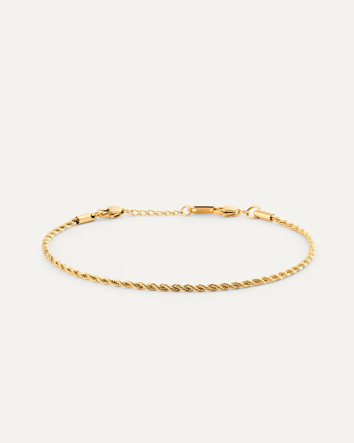 Mockberg Thin Rope Bracelet armbånd gull vanntett
