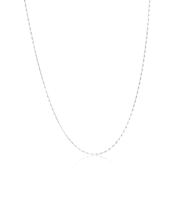 Blomdahl Flat Chain halskjede 40-46 cm sølvfarget