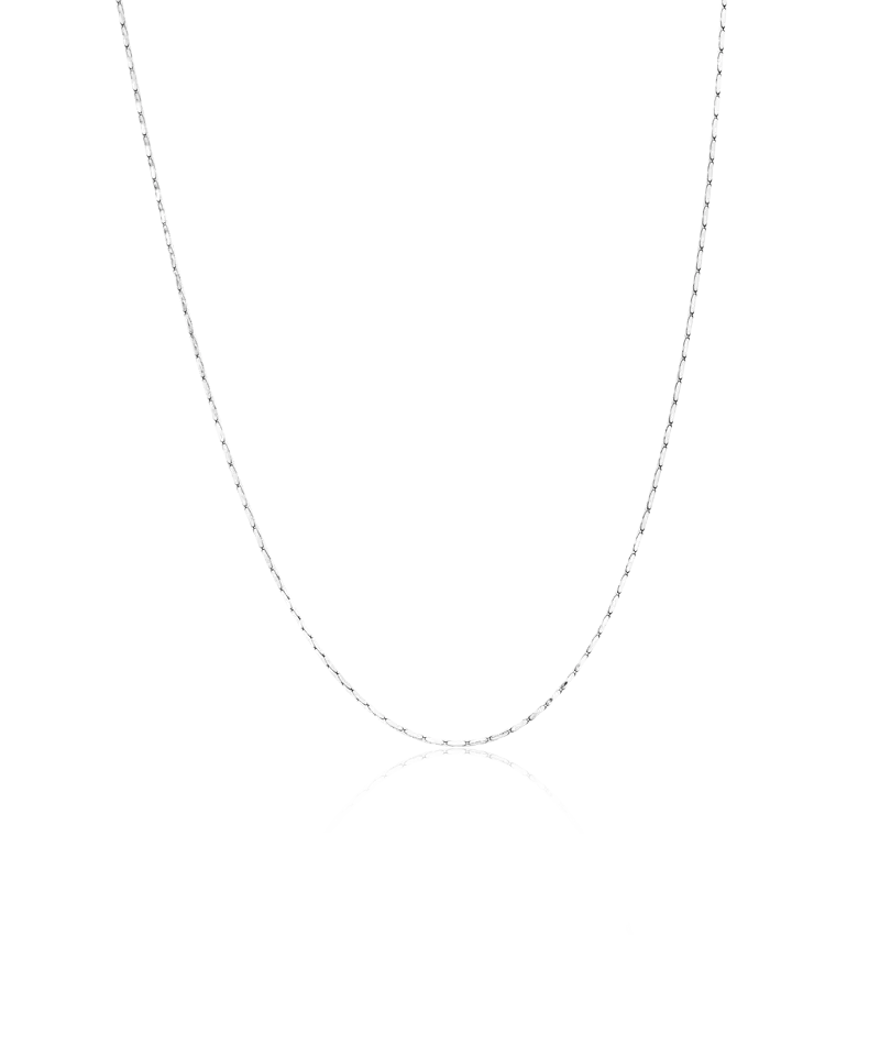 Blomdahl Flat Chain halskjede 40-46 cm sølvfarget