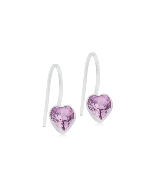 Blomdahl Pendant Fixed Heart øredobber light amethyst 6 mm