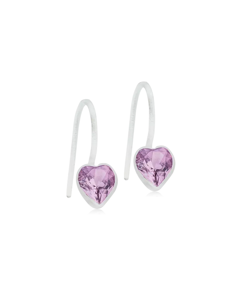 Blomdahl Pendant Fixed Heart øredobber light amethyst 6 mm