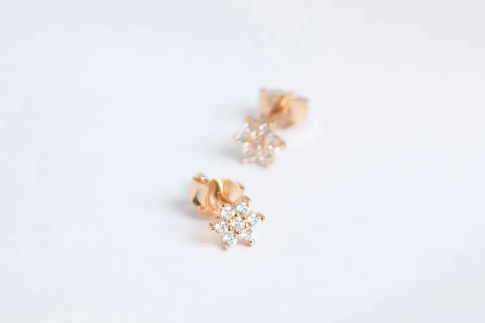 Eremis Sophie øredobber gull zirkonia