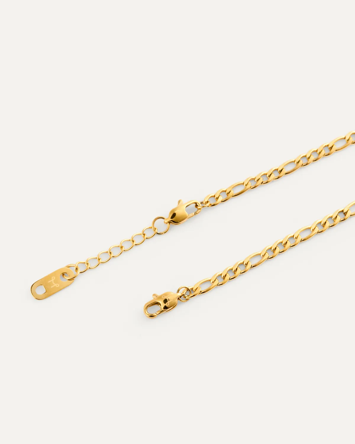 Mockberg Thin Figaro Armbånd Small gull 3 mm