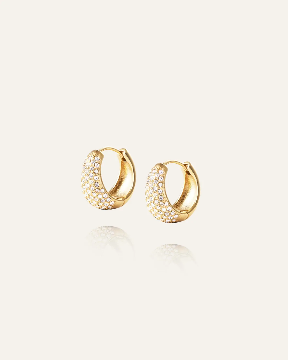 Mockberg Treasure Hoops øredobber gull 16 mm