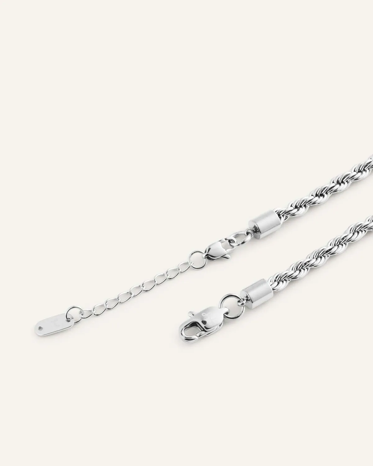 Mockberg Bold Rope Chain armbånd sølv medium