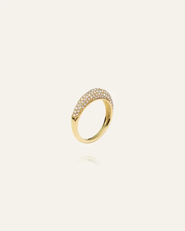 Mockberg Pavé Precious ring 50 gull pavé