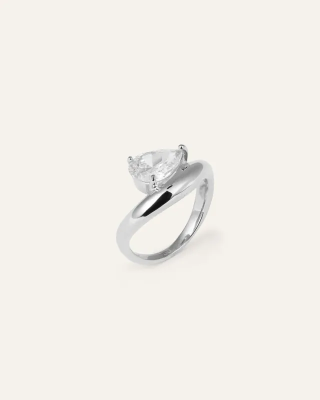 Mockberg Amara Ring ring sølv dråpe