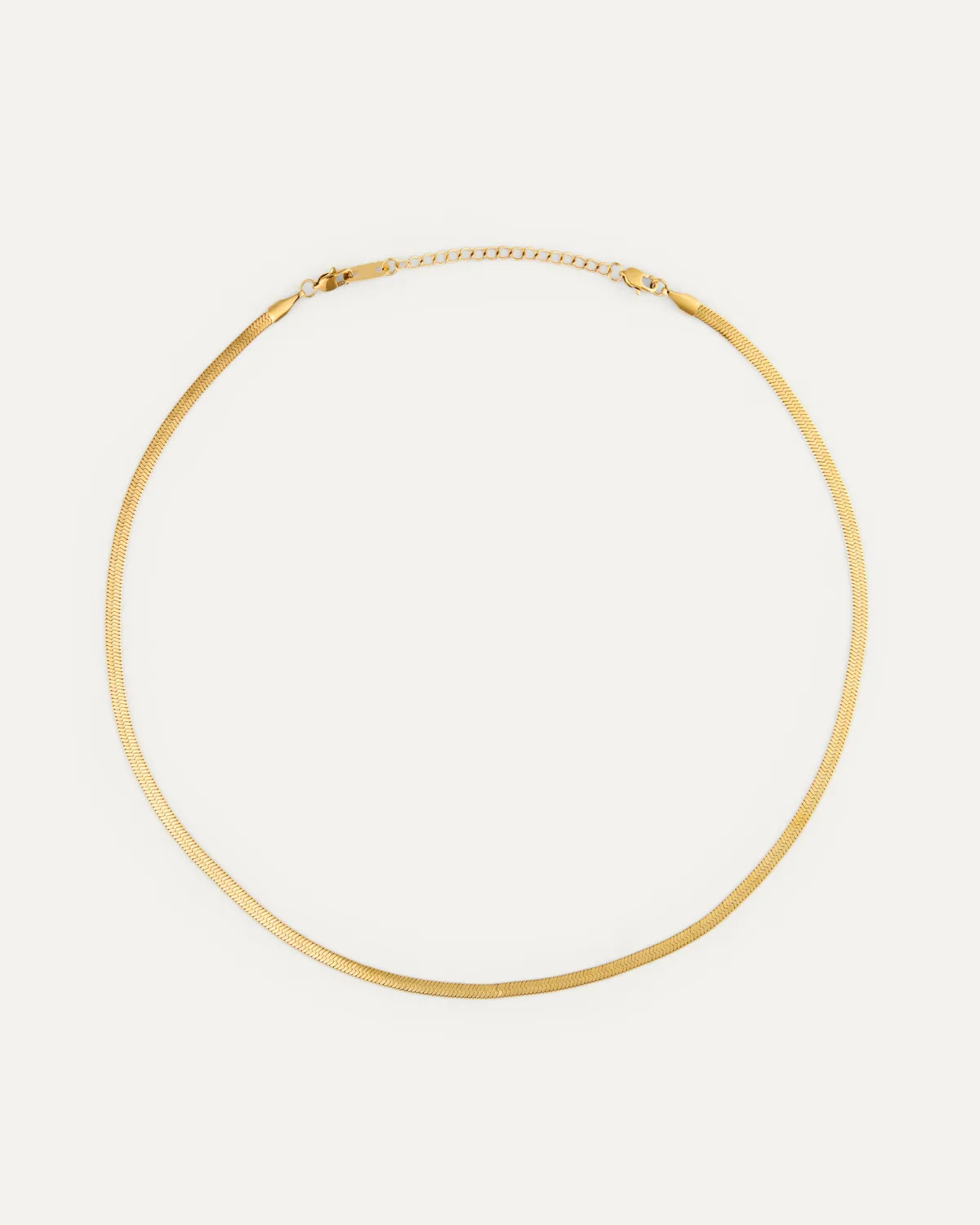 Mockberg Thin Snake Necklace halskjede gull 400mm