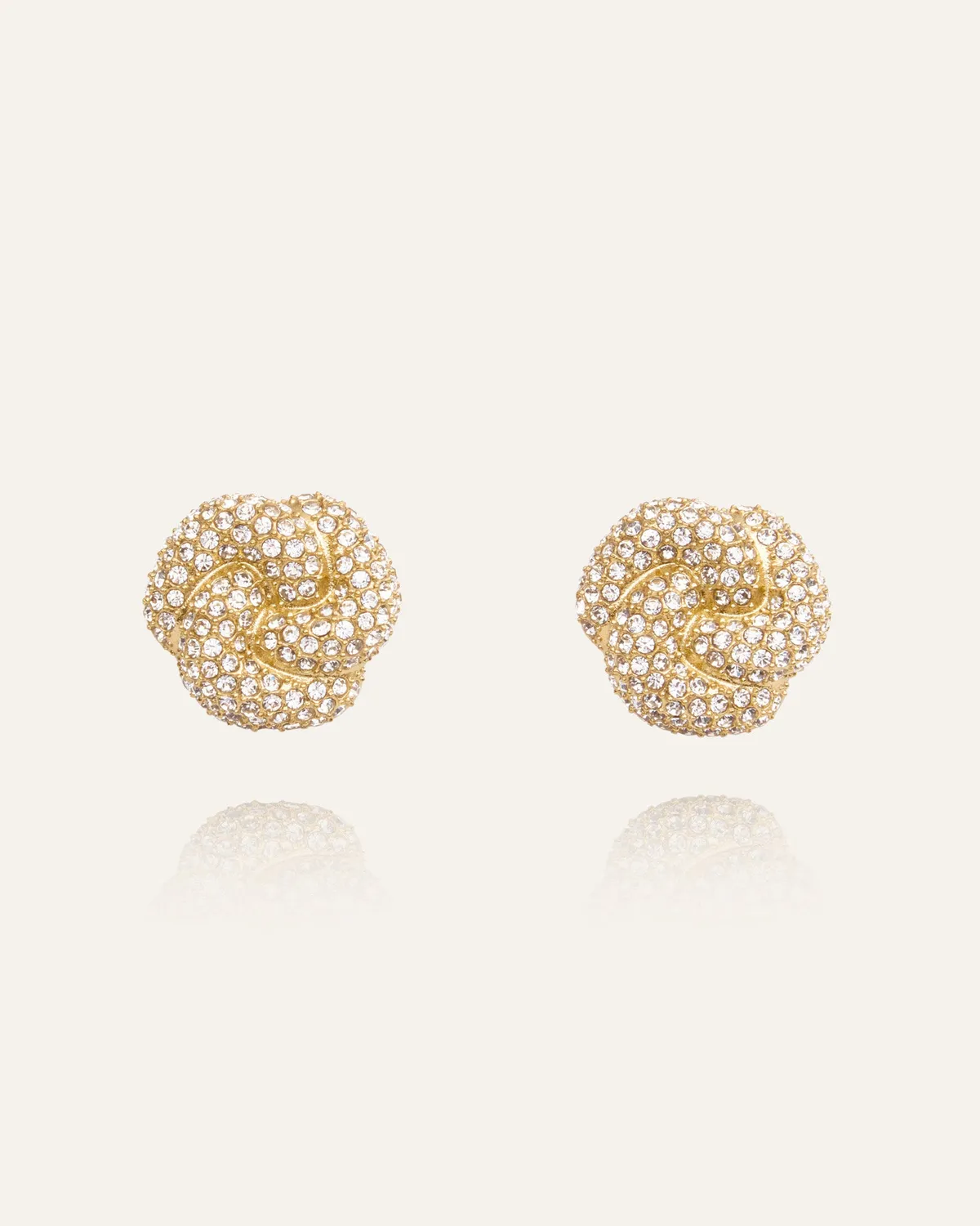 Mockberg Ingrid Earrings øredobber gull 20 mm zirkonia