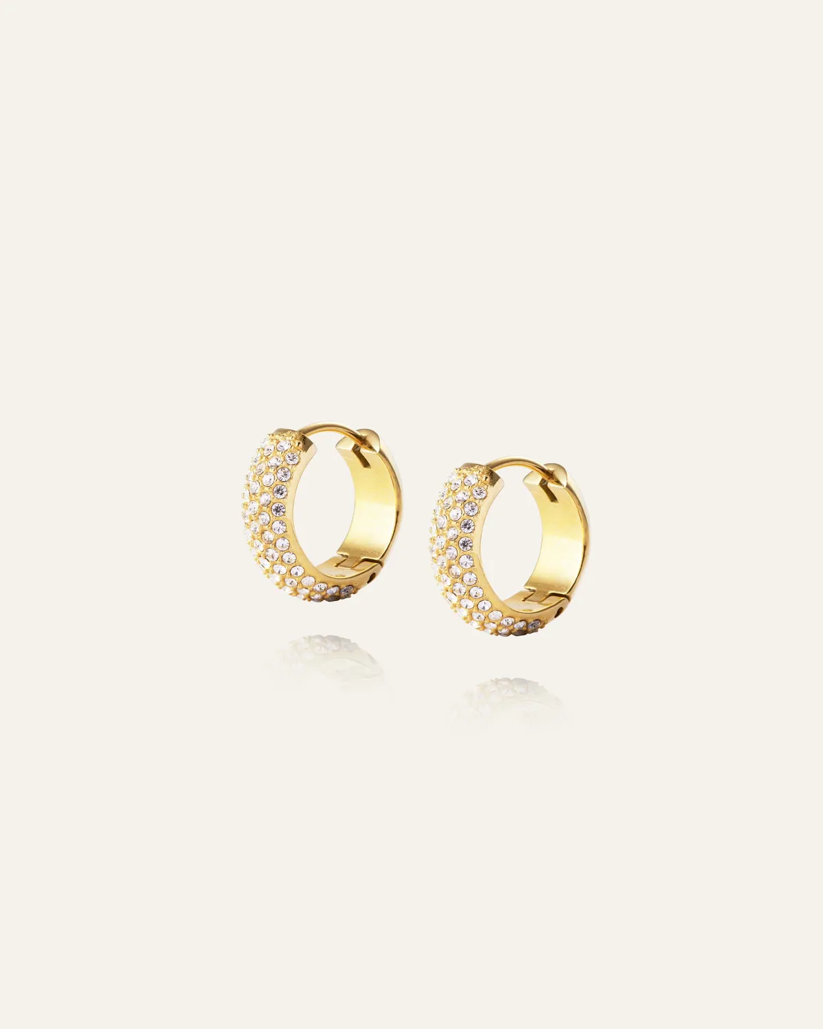 Mockberg Amour Hoops Medium øredobber gull 16 mm
