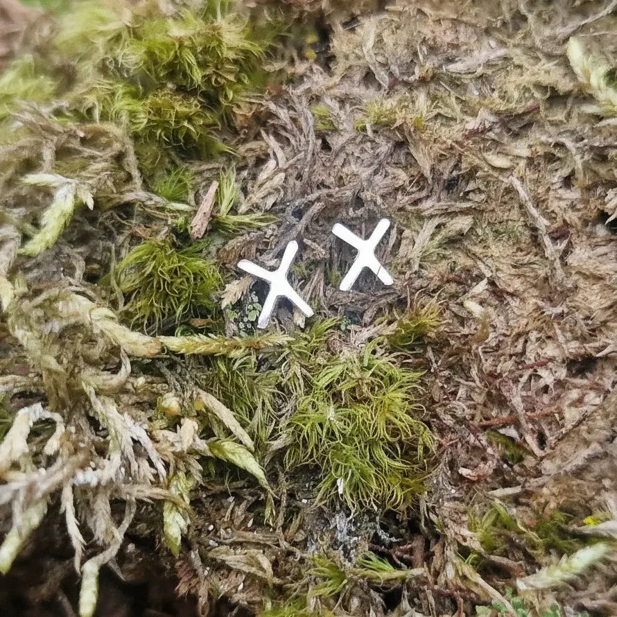Kunstnerbonden Gebo ørestift sølv rune
