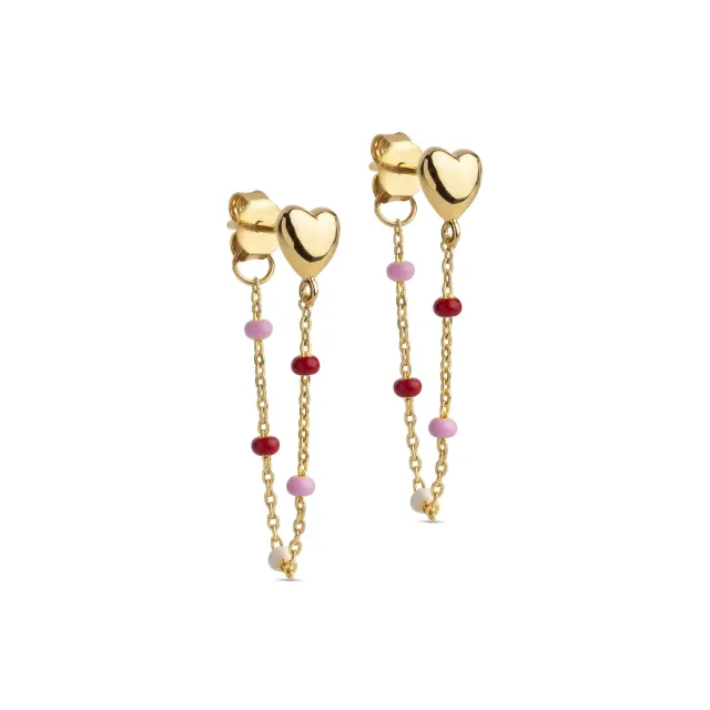 Enamel Copenhagen Lola Heart øredobber rosie