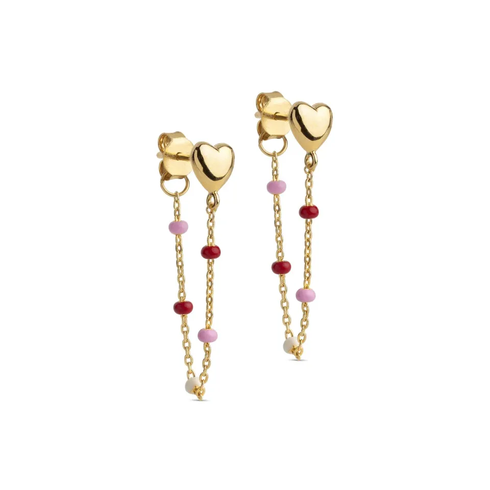 Enamel Copenhagen Lola Heart øredobber rosie