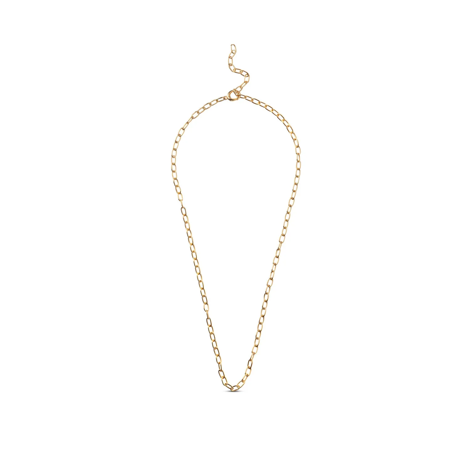 Enamel Medium Charm halskjede 50 cm gull chunky
