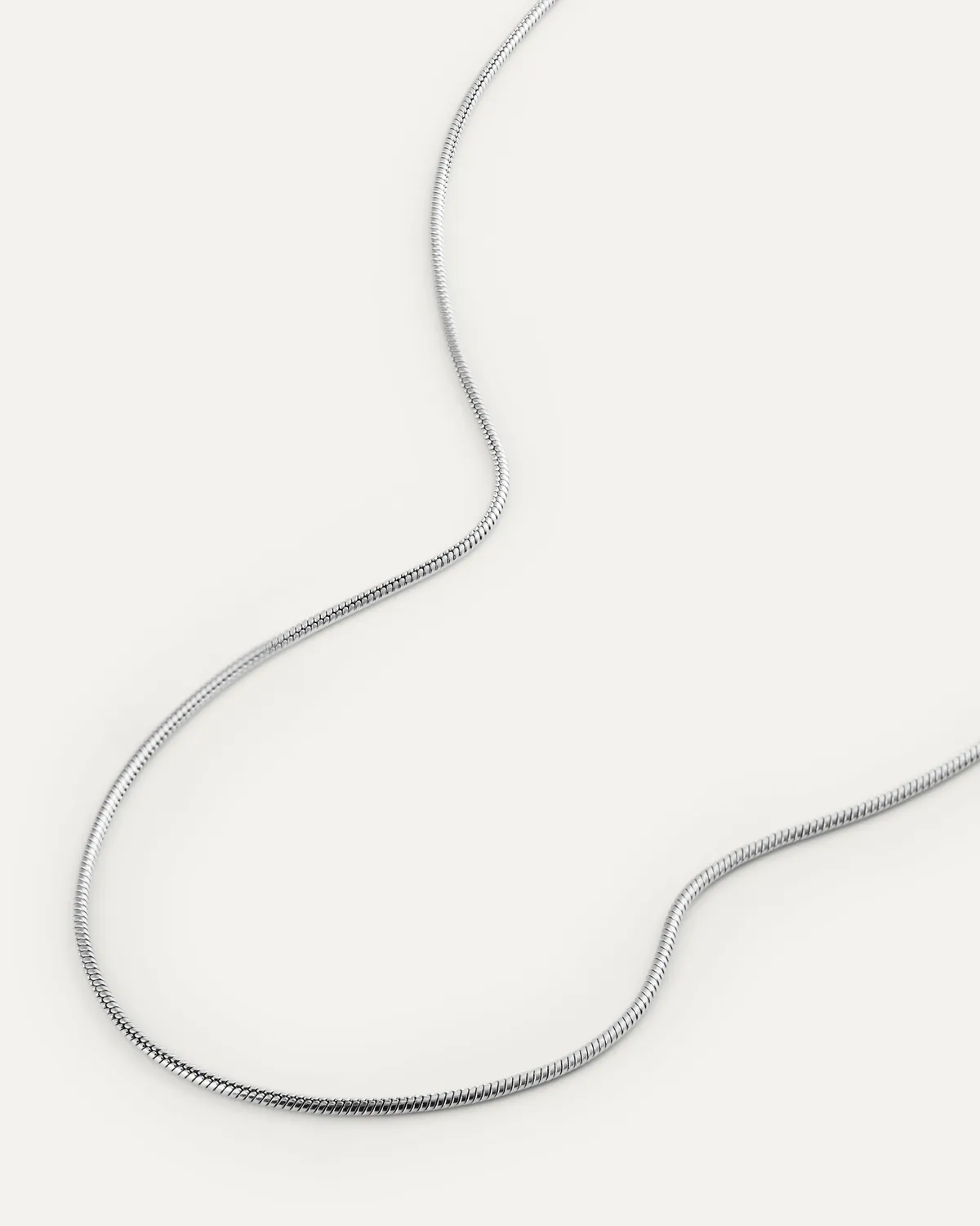 Mockberg Snake Chain halskjede sølv 1,5 mm