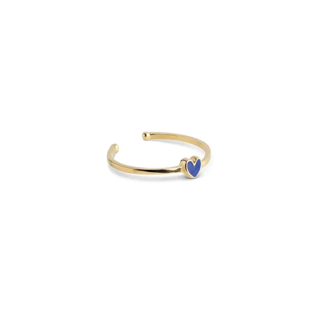 Enamel Amore ring justerbar 48-52 indigo