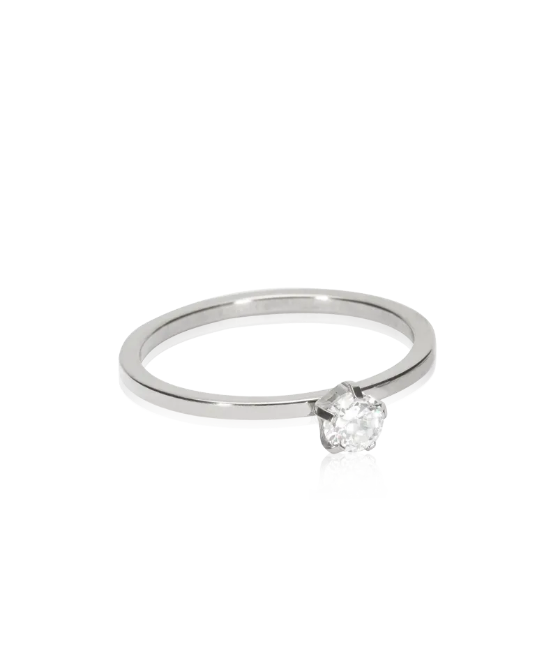 Blomdahl Tiffany Precious ring CZ white titan 16 mm