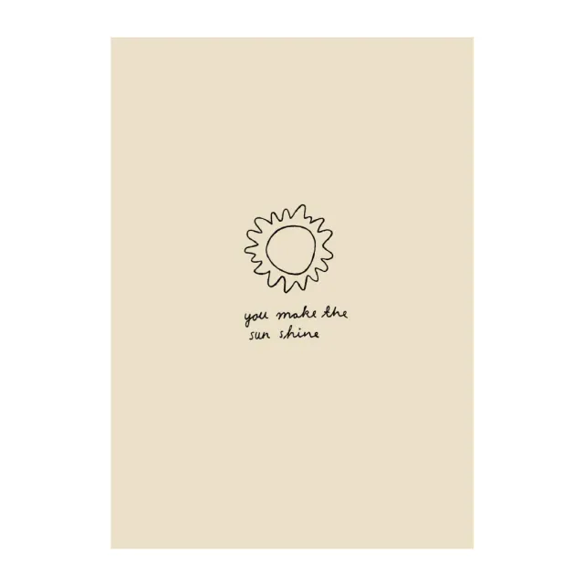 Enamel Copenhagen SUN postkort A6 105x148 mm