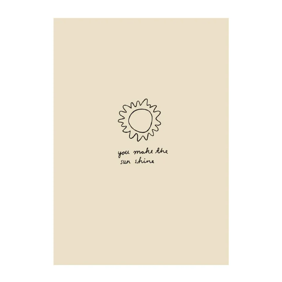 Enamel Copenhagen SUN postkort A6 105x148 mm