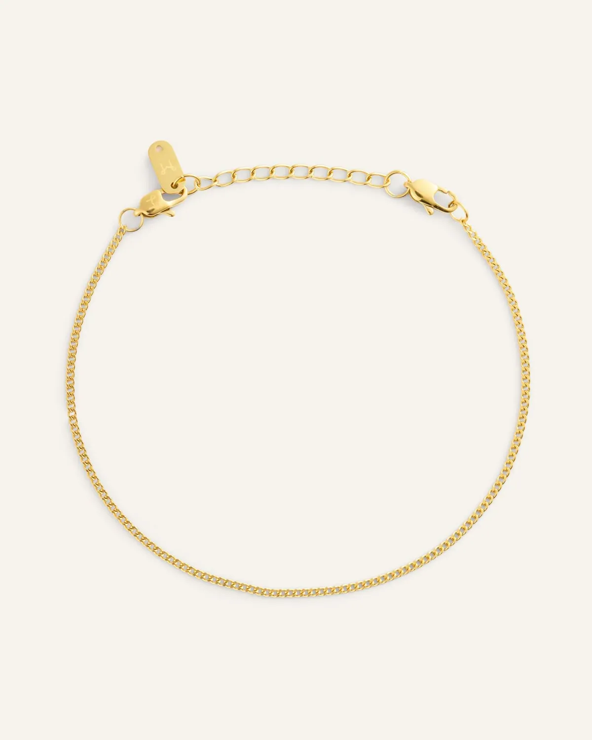 Mockberg Thin Curb Chain Small armbånd gull