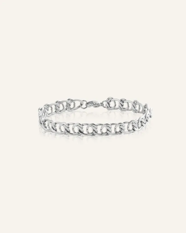 Mockberg Infinity Grand armbånd sølv Medium 170 mm