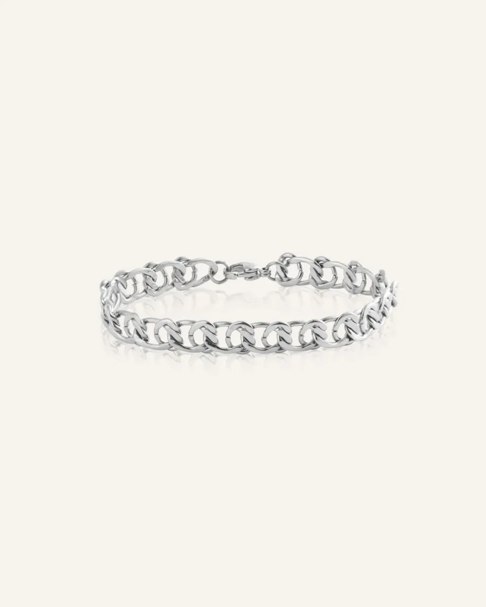 Mockberg Infinity Grand armbånd sølv Medium 170 mm