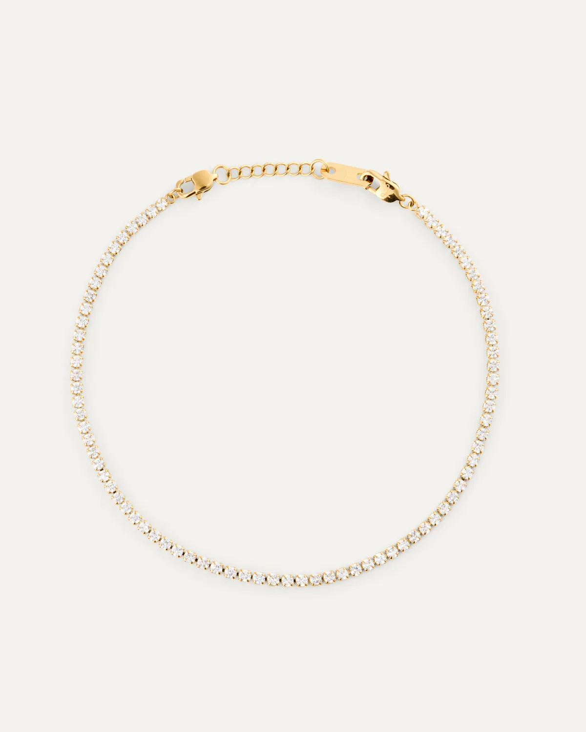 Mockberg Shiny Tennis Bracelet armbånd gull vanntett