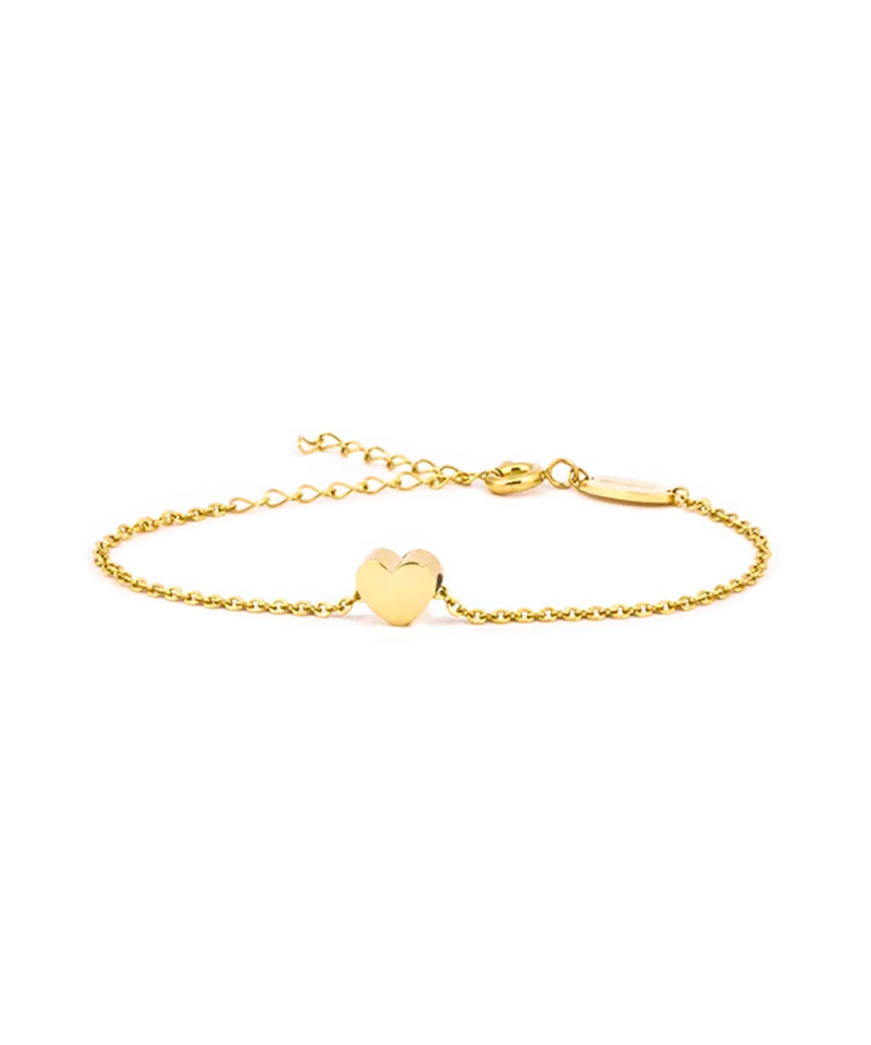 Blomdahl Heart armbånd gull 14–19 cm