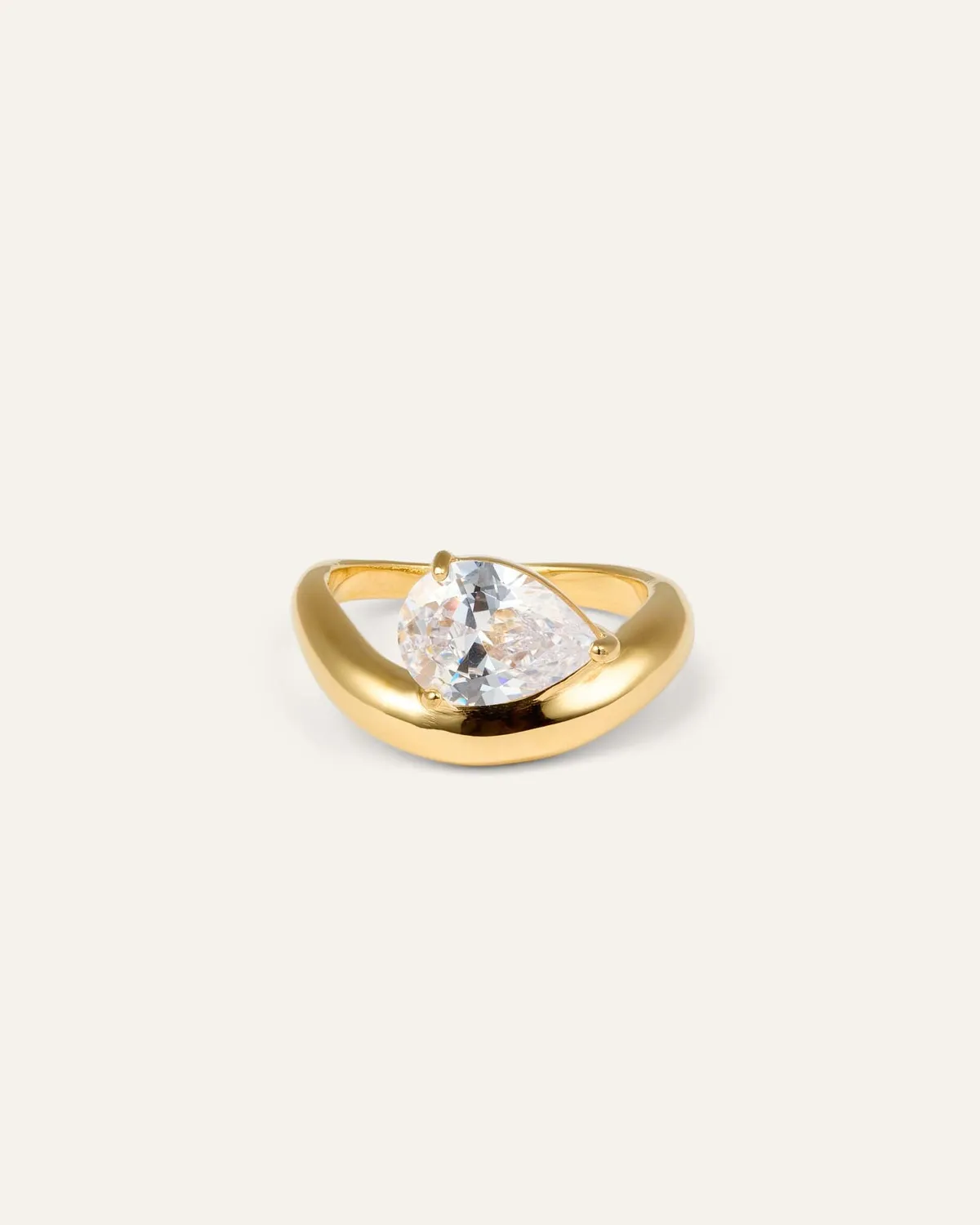 Mockberg Amara Ring ring gull zirkonia