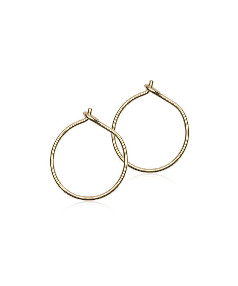 Blomdahl Ear Ring øreringer 12 mm gull titan