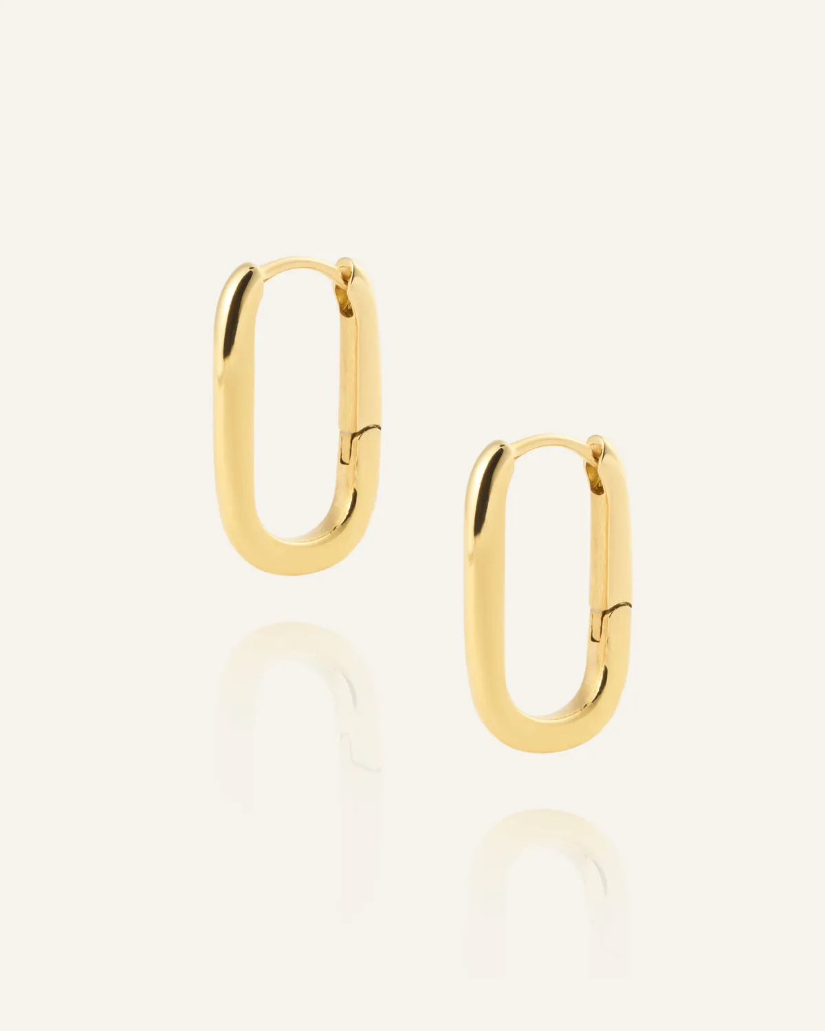 Mockberg Slim Medium U-Hoops øredobber gull