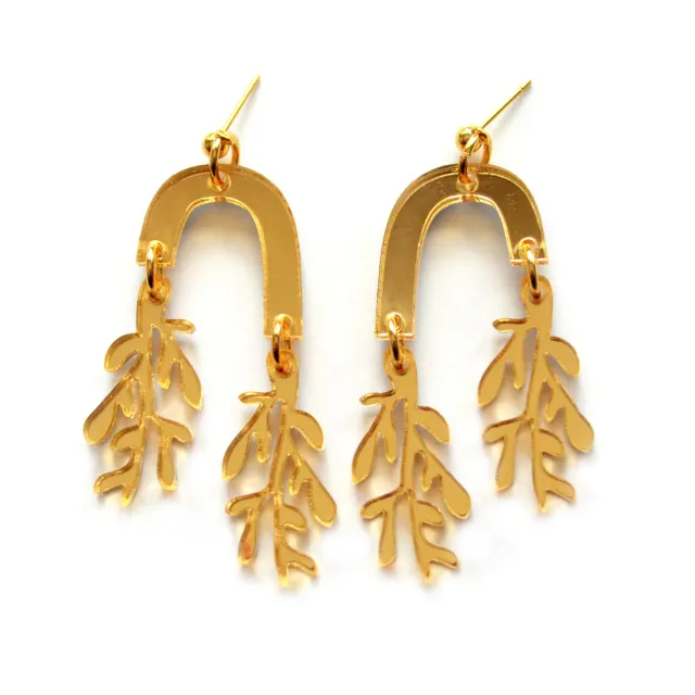 BooandBooFactory Gold Leaf Arch bladøredobber gull akryl