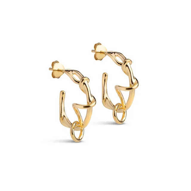 Enamel Capella hoops gull 25x22 mm