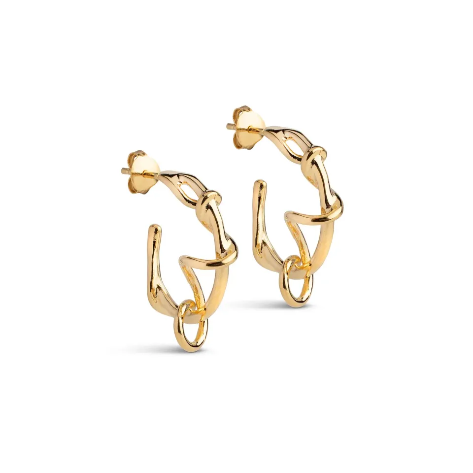 Enamel Capella hoops gull 25x22 mm