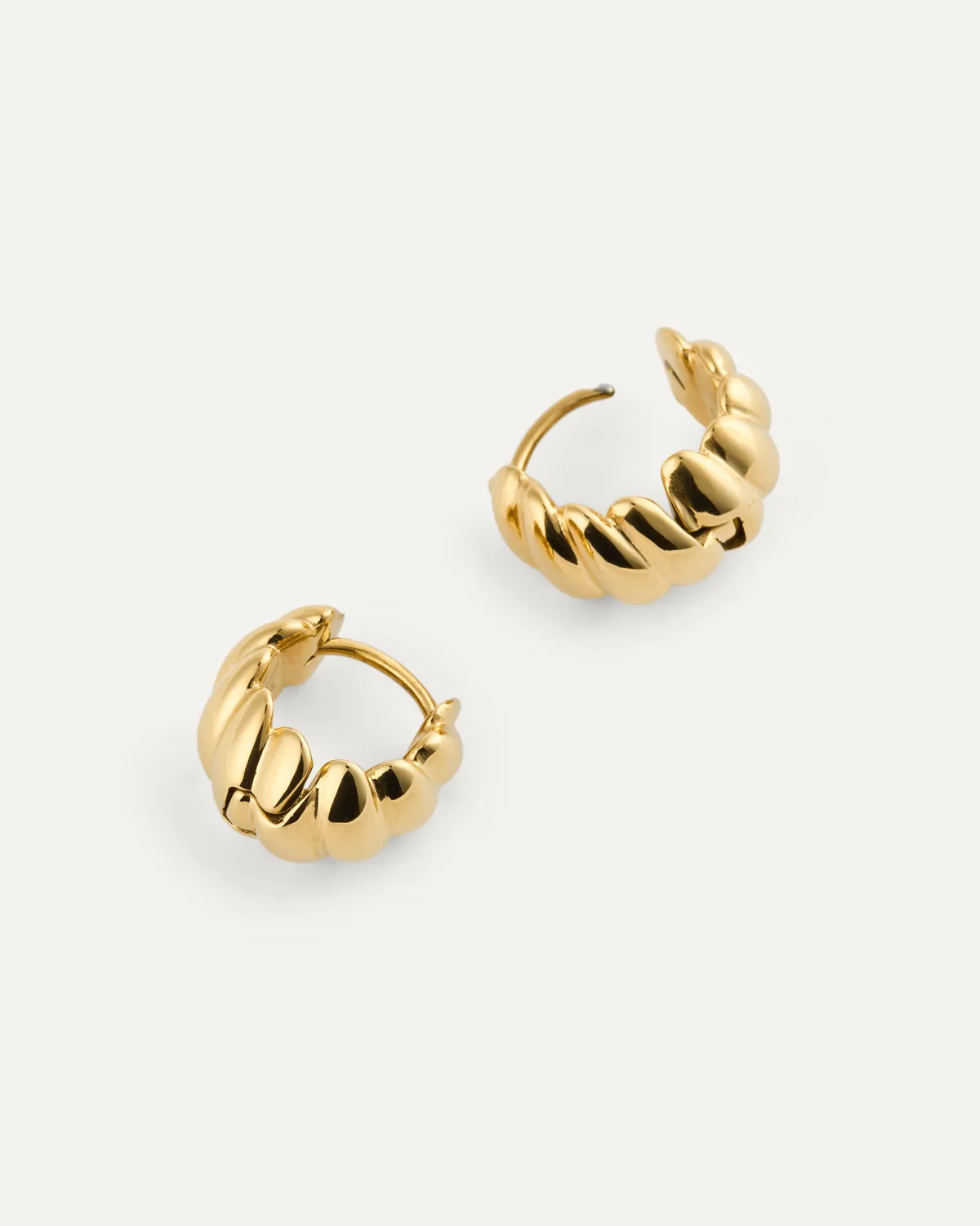 Mockberg Seléne Medium Hoops øredobber gull 18 mm