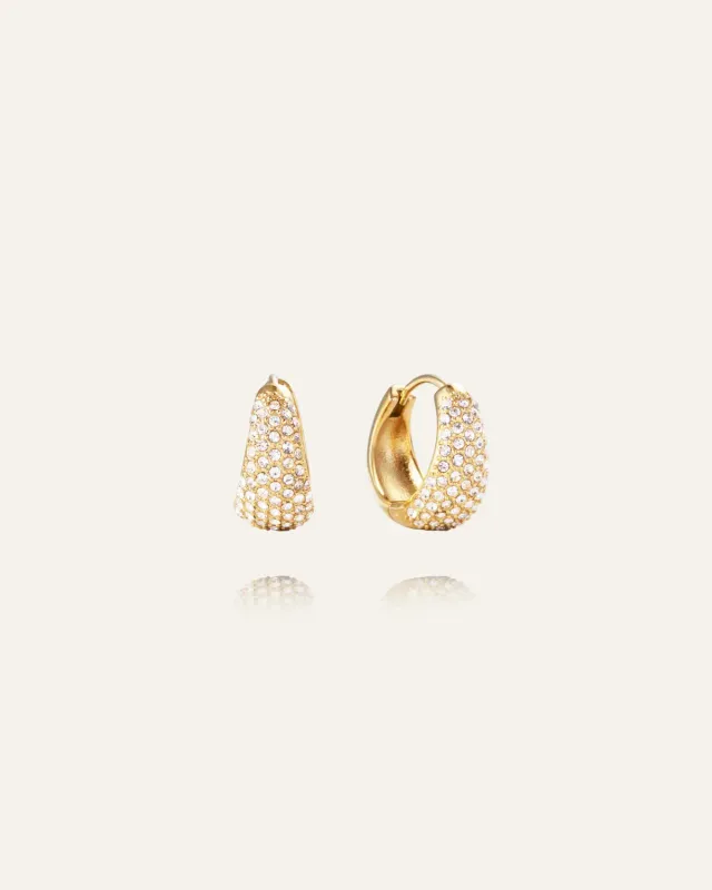 Mockberg Treasure Hoops øredobber gull 16 mm
