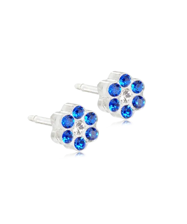 Blomdahl Daisy øredobber 5 mm plast Sapphire